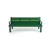 Frog Furnishings Green 6' Heritage Bench with Green Frame PB 6GREGFHER